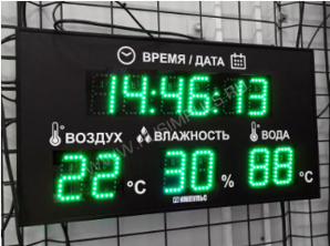 Информационное табло для бассейна (Фото)